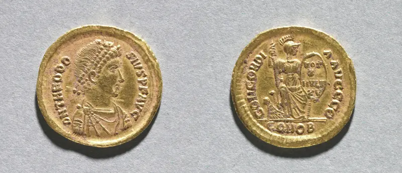 Solidus of Theodosius I the Great — تصویر رکورد موزهٔ هنر کلیولند (دسترسی آزاد)