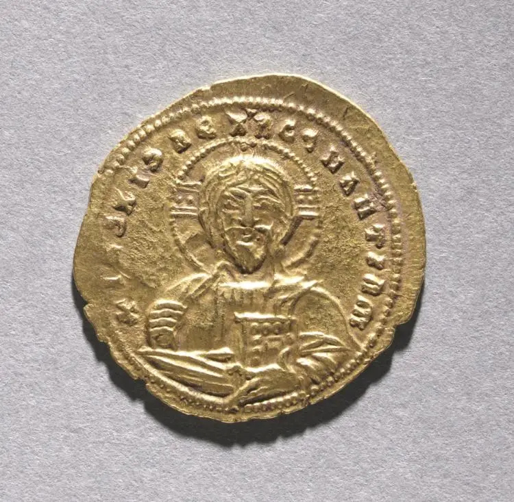 Nomisma with John I Zimisces (obverse) — تصویر رکورد موزهٔ هنر کلیولند (دسترسی آزاد)