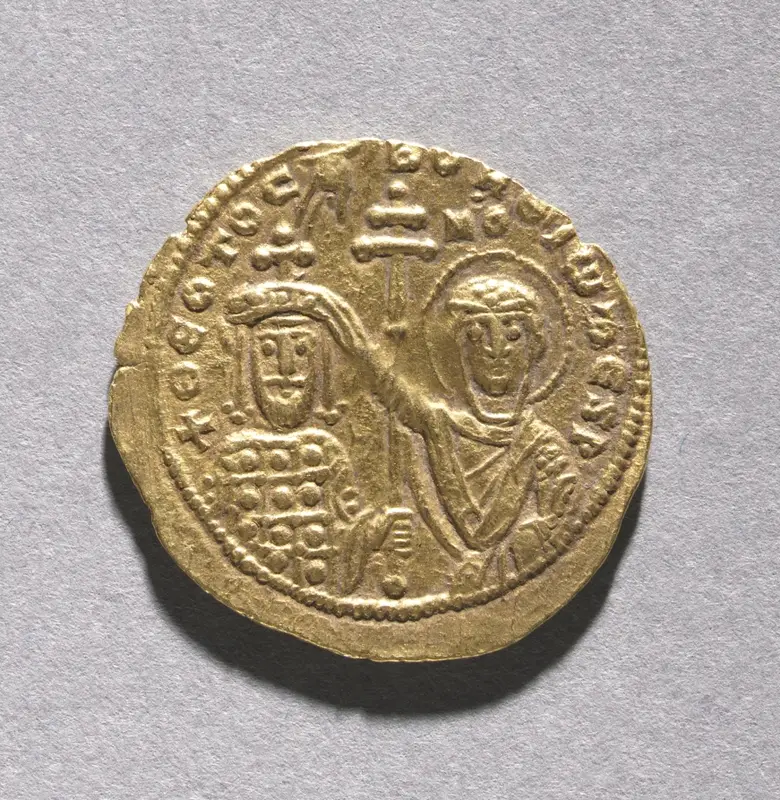 Nomisma with John I Zimisces (reverse) — تصویر رکورد موزهٔ هنر کلیولند (دسترسی آزاد)