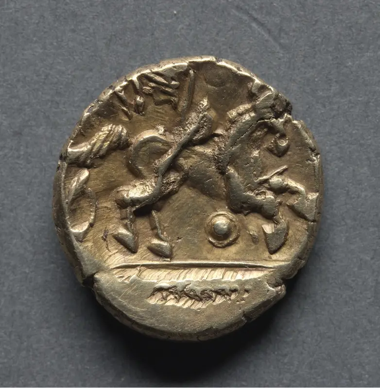 Stater: Horse and Wing Motif (reverse) — تصویر رکورد موزهٔ هنر کلیولند (دسترسی آزاد)