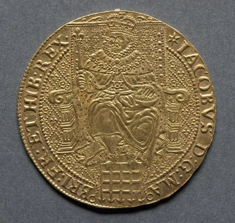 Rose Ryal: James I (obverse) — تصویر رکورد موزهٔ هنر کلیولند (دسترسی آزاد)