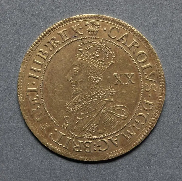 Unite: Charles I (obverse) — تصویر رکورد موزهٔ هنر کلیولند (دسترسی آزاد)