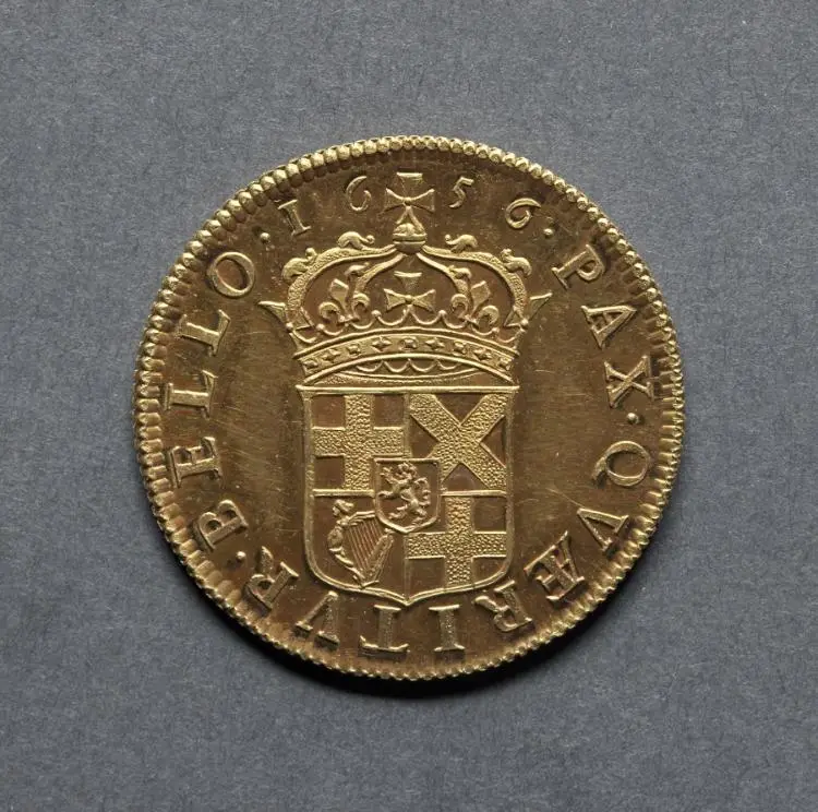 Broad: Crowned Shield of Arms (reverse) — تصویر رکورد موزهٔ هنر کلیولند (دسترسی آزاد)