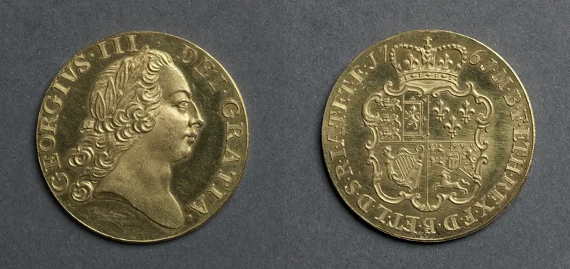 Guinea: George III (obverse); Shield of Arms (reverse) — تصویر رکورد موزهٔ هنر کلیولند (دسترسی آزاد)
