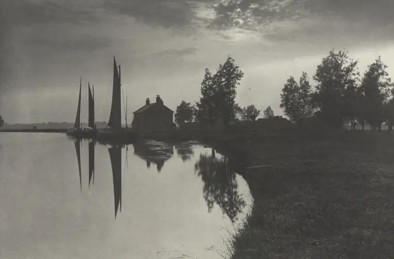 Cantley: Wherries Waiting for the Turn of the Tide — تصویر رکورد موزهٔ هنر کلیولند (دسترسی آزاد)