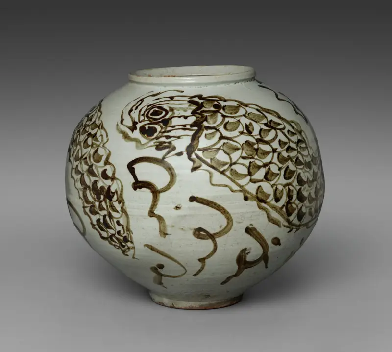 Jar with Dragon and Clouds Design — تصویر رکورد موزهٔ هنر کلیولند (دسترسی آزاد)
