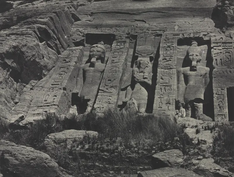 Southern Portion of the Rock-cut Temple of Hathor, Abu Simbel — تصویر رکورد موزهٔ هنر کلیولند (دسترسی آزاد)