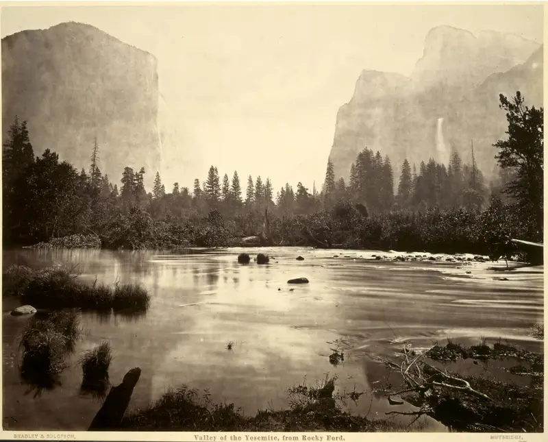 Valley of the Yosemite, from Rocky Ford — تصویر رکورد موزهٔ هنر کلیولند (دسترسی آزاد)