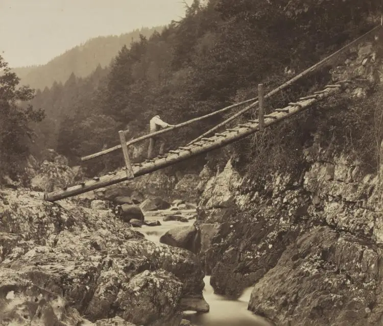 The Miners' Bridge, on the Llugwy, North Wales — تصویر رکورد موزهٔ هنر کلیولند (دسترسی آزاد)