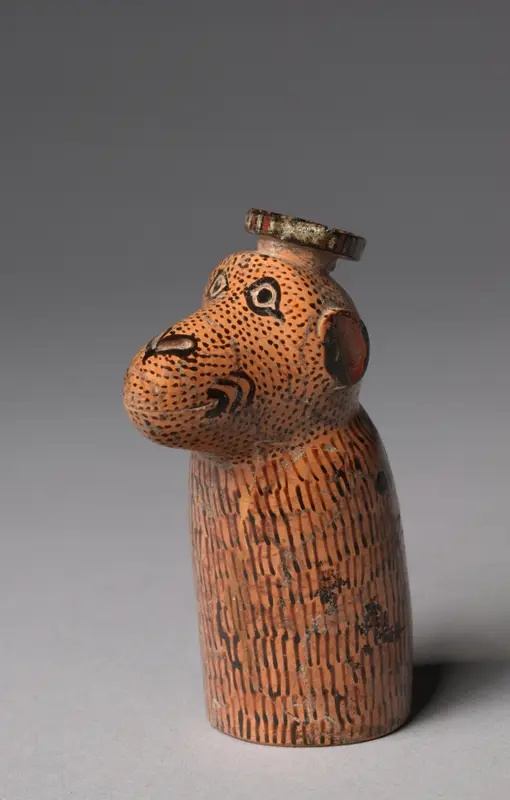 Monkey-Shaped Aryballos (Oil Vessel) — تصویر رکورد موزهٔ هنر کلیولند (دسترسی آزاد)