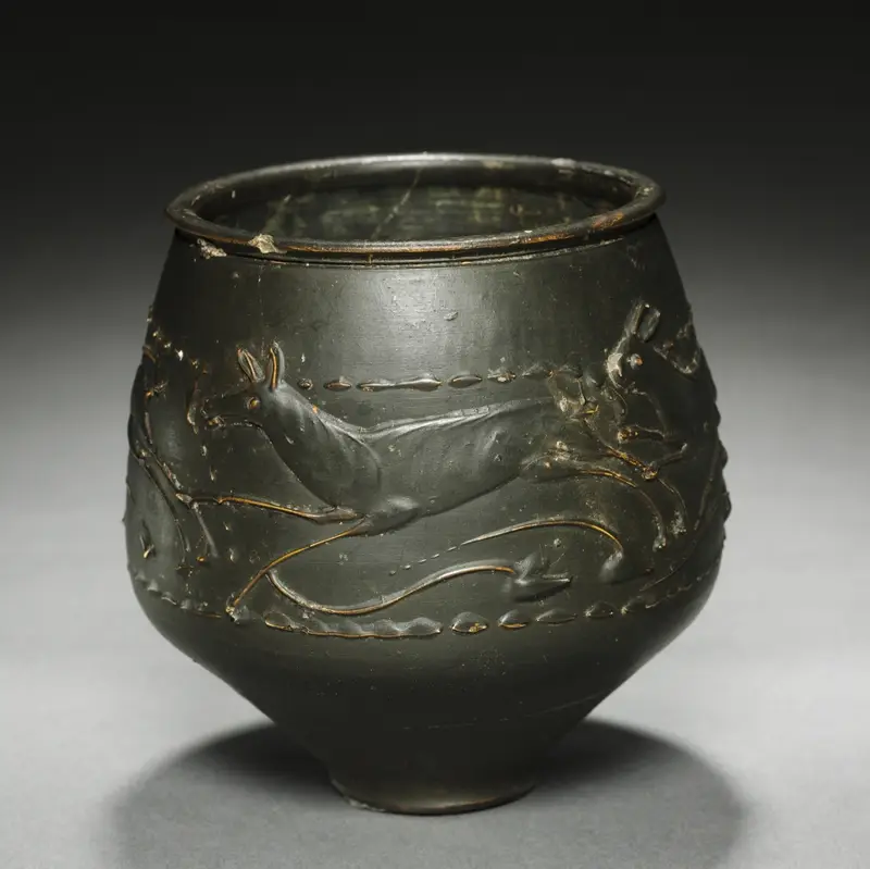 "Caster Ware" Vase with Hunt Scene — تصویر رکورد موزهٔ هنر کلیولند (دسترسی آزاد)