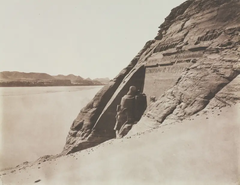 Large Speos - View taken from the Sand Slope (Temple of Ramesses II), Abu Simbel — تصویر رکورد موزهٔ هنر کلیولند (دسترسی آزاد)