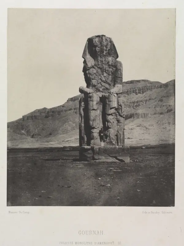 Colossol Monolith of Amenhotep III, Gournah — تصویر رکورد موزهٔ هنر کلیولند (دسترسی آزاد)
