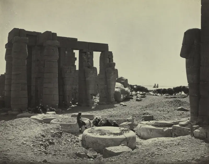 The Ramesseum, Thebes — تصویر رکورد موزهٔ هنر کلیولند (دسترسی آزاد)