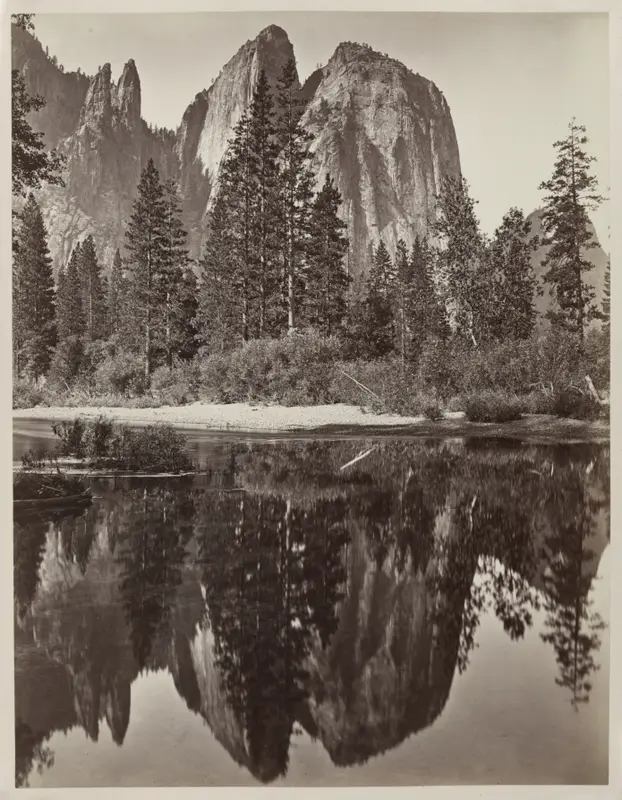 Cathedral Rocks and Reflections, Yosemite — تصویر رکورد موزهٔ هنر کلیولند (دسترسی آزاد)