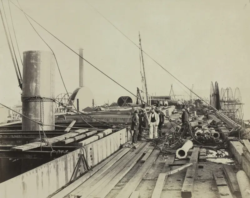 Deck Scene of the Great Eastern — تصویر رکورد موزهٔ هنر کلیولند (دسترسی آزاد)