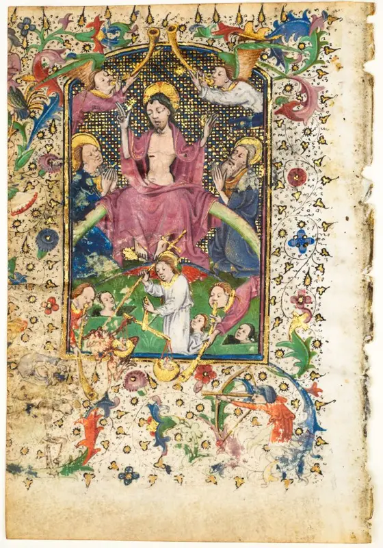 Leaf from a Book of Hours: The Last Judgment — تصویر رکورد موزهٔ هنر کلیولند (دسترسی آزاد)