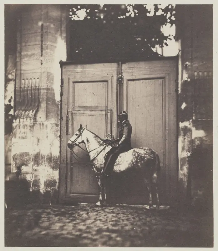 Black Horseman in Front of a Doorway — تصویر رکورد موزهٔ هنر کلیولند (دسترسی آزاد)