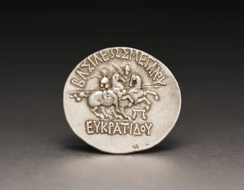 Coin of Eukratides I — تصویر رکورد موزهٔ هنر کلیولند (دسترسی آزاد)
