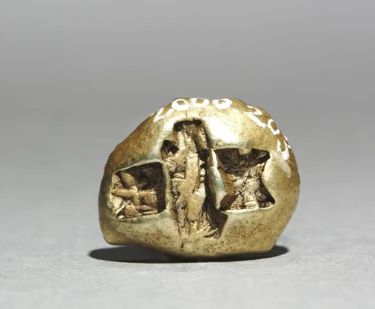 Stater: Three incuse punches (reverse) — تصویر رکورد موزهٔ هنر کلیولند (دسترسی آزاد)