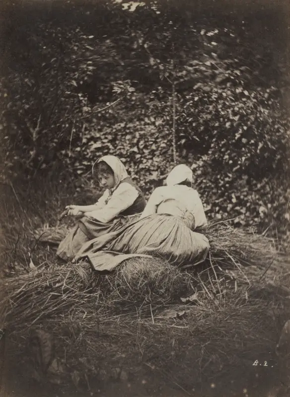 Two Peasant Girls Seated — تصویر رکورد موزهٔ هنر کلیولند (دسترسی آزاد)