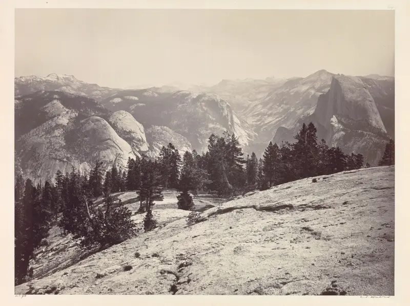 The Domes, from the Sentinel Domes, Yosemite — تصویر رکورد موزهٔ هنر کلیولند (دسترسی آزاد)