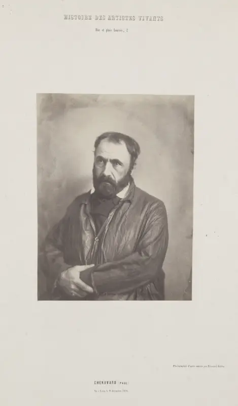 Portrait of Paul Chenavard, from the series "Histoire des Artistes Vivants" — تصویر رکورد موزهٔ هنر کلیولند (دسترسی آزاد)