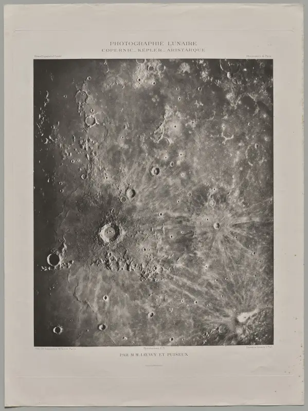 Photographie Lunaire: Copernic-Képler-Aristarique — تصویر رکورد موزهٔ هنر کلیولند (دسترسی آزاد)