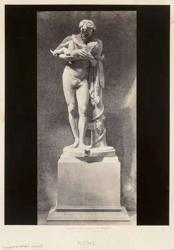 Silenus Holding the Child Dionysus, Louvre Museum, Paris — تصویر رکورد موزهٔ هنر کلیولند (دسترسی آزاد)