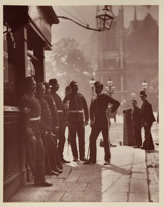 Recruiting Sergeants at Westminster — تصویر رکورد موزهٔ هنر کلیولند (دسترسی آزاد)