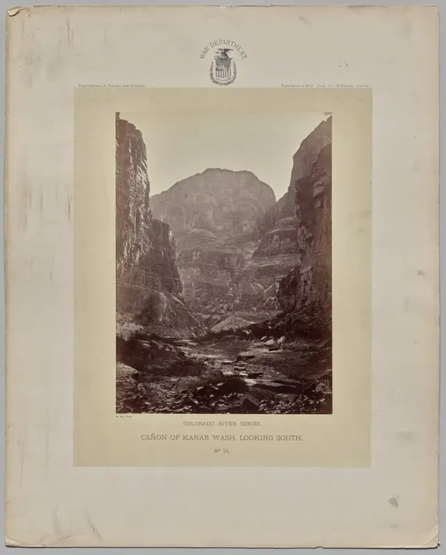 Canon of Kanab Wash, Looking South, Colorado River — تصویر رکورد موزهٔ هنر کلیولند (دسترسی آزاد)