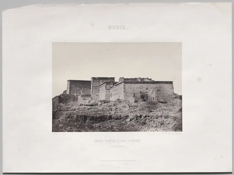 Grand Temple D’Isis, à Philoe (vue générale prise du nord), Nubie — تصویر رکورد موزهٔ هنر کلیولند (دسترسی آزاد)