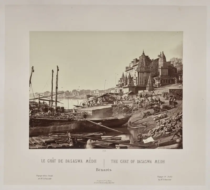 The Ghat of Dasaswa Medh, Bénarès — تصویر رکورد موزهٔ هنر کلیولند (دسترسی آزاد)