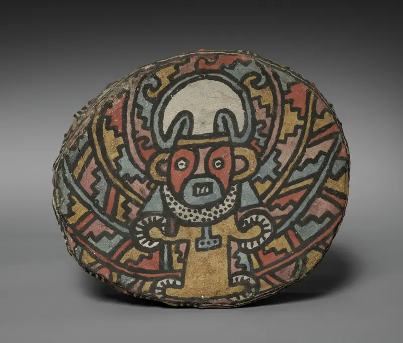 Painted Drum — تصویر رکورد موزهٔ هنر کلیولند (دسترسی آزاد)