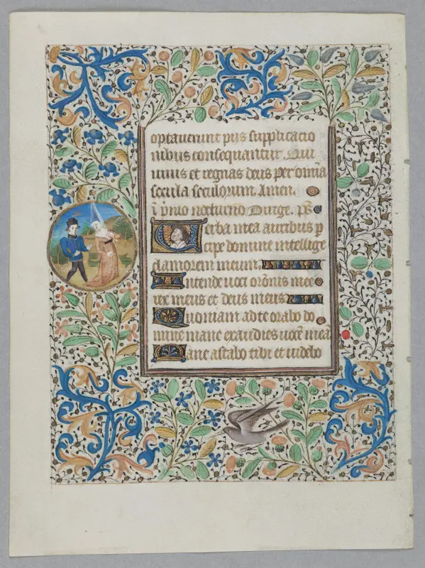 Leaf from a Book of Hours: Office of the Dead with Psalm 5 (verso) — تصویر رکورد موزهٔ هنر کلیولند (دسترسی آزاد)