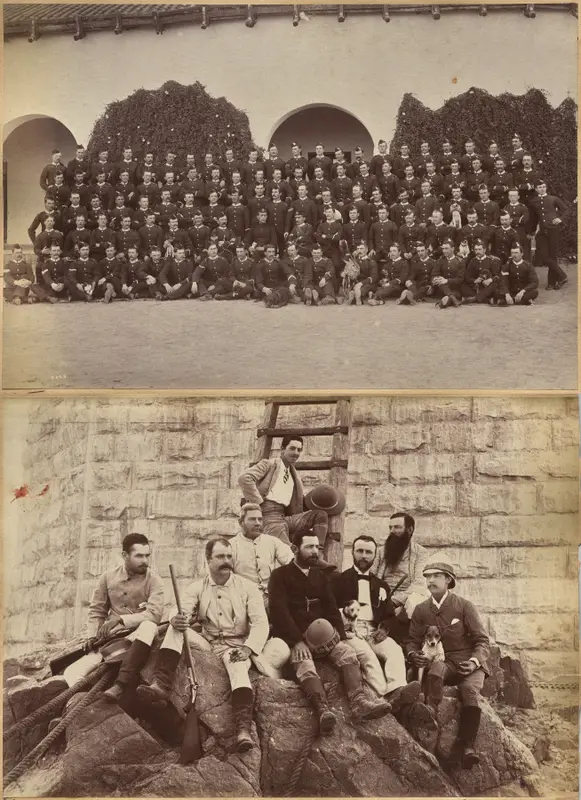 B. c/o Devonshire Regiment, Jhansi (recto); Staff of Messrs. Glover & Co., Sindh Bridge (verso) — تصویر رکورد موزهٔ هنر کلیولند (دسترسی آزاد)