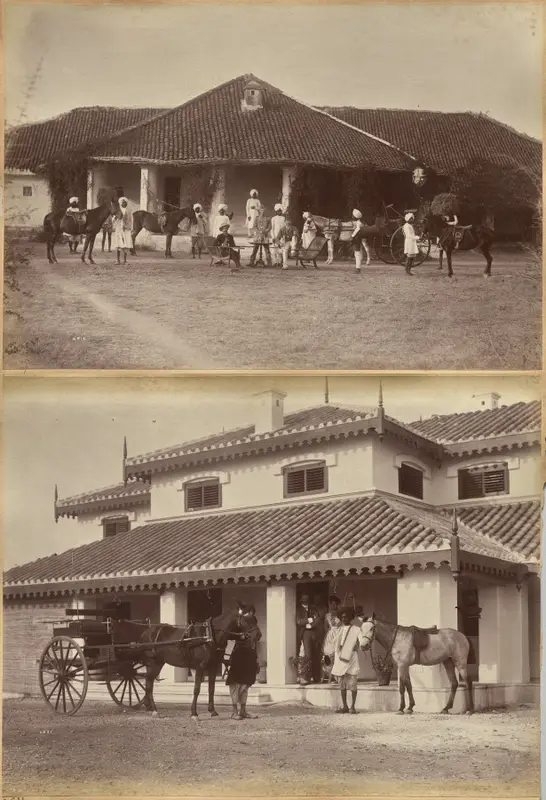 Dr. Morris and party, Jhansi (recto); Mr. MacNull, Jhansi (verso) — تصویر رکورد موزهٔ هنر کلیولند (دسترسی آزاد)