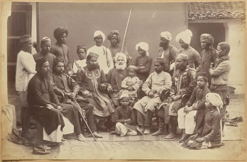 Mowhri Rahman Alli Khan family, Rewa (recto, bottom) — تصویر رکورد موزهٔ هنر کلیولند (دسترسی آزاد)