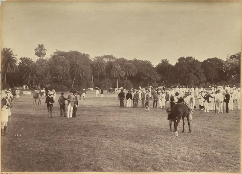 Judging at the Horseshow at Jhansi — تصویر رکورد موزهٔ هنر کلیولند (دسترسی آزاد)