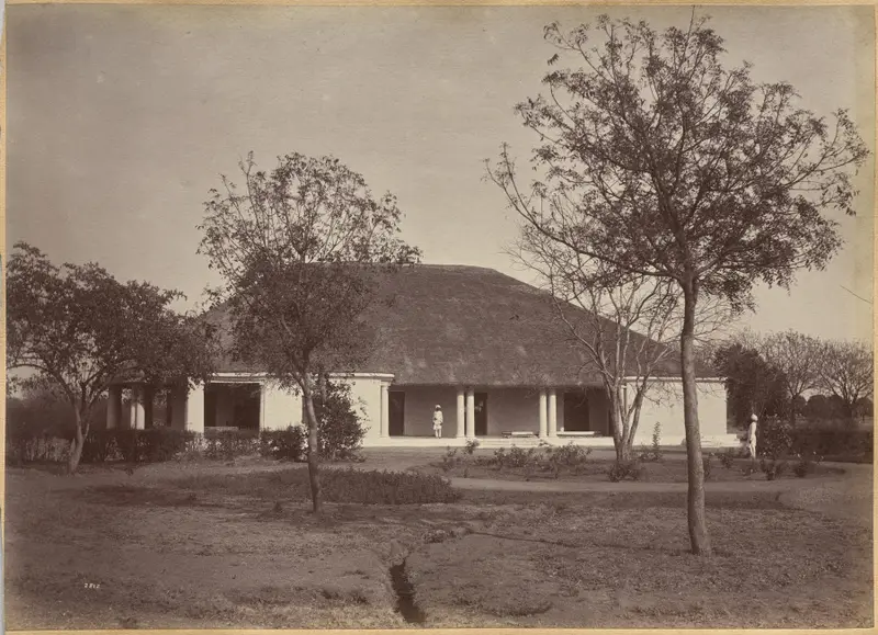 Commissioner's house, Jhansi (recto) — تصویر رکورد موزهٔ هنر کلیولند (دسترسی آزاد)