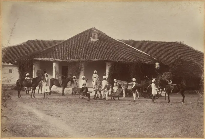 Dr. Morris and party, Jhansi (recto) — تصویر رکورد موزهٔ هنر کلیولند (دسترسی آزاد)