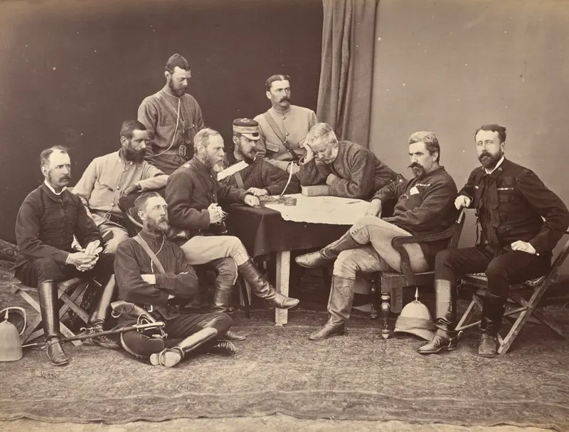 General Roberts and Staff — تصویر رکورد موزهٔ هنر کلیولند (دسترسی آزاد)