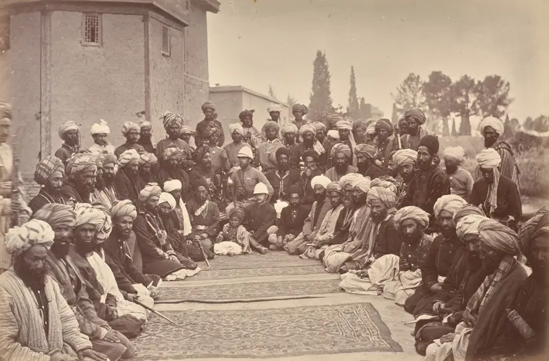Major Cavagnari C.S.I. and Sirdars — تصویر رکورد موزهٔ هنر کلیولند (دسترسی آزاد)