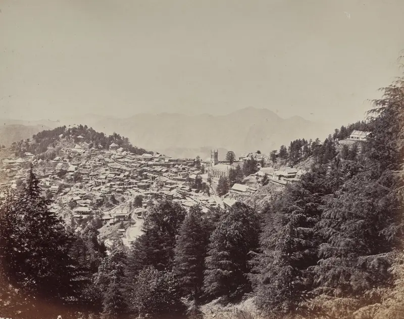 Shimla. From Mount Jakko, Looking West — تصویر رکورد موزهٔ هنر کلیولند (دسترسی آزاد)