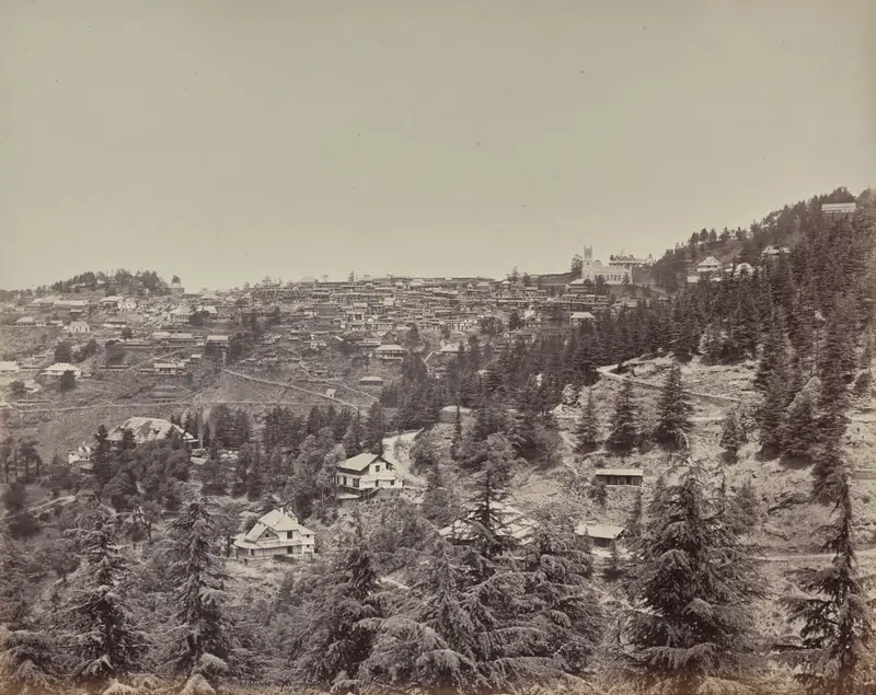 Shimla. View from Oakover House — تصویر رکورد موزهٔ هنر کلیولند (دسترسی آزاد)