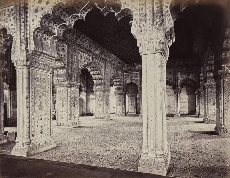 Delhi. The Emperor's Palace. Interior of Dewani in Private Hall — تصویر رکورد موزهٔ هنر کلیولند (دسترسی آزاد)