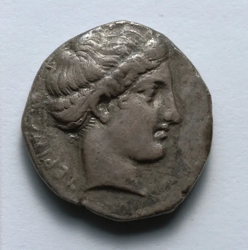 Stater: Head of Nymph (obverse) — تصویر رکورد موزهٔ هنر کلیولند (دسترسی آزاد)