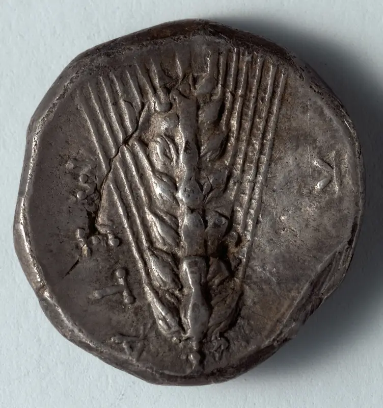 Stater: Barley (reverse) — تصویر رکورد موزهٔ هنر کلیولند (دسترسی آزاد)