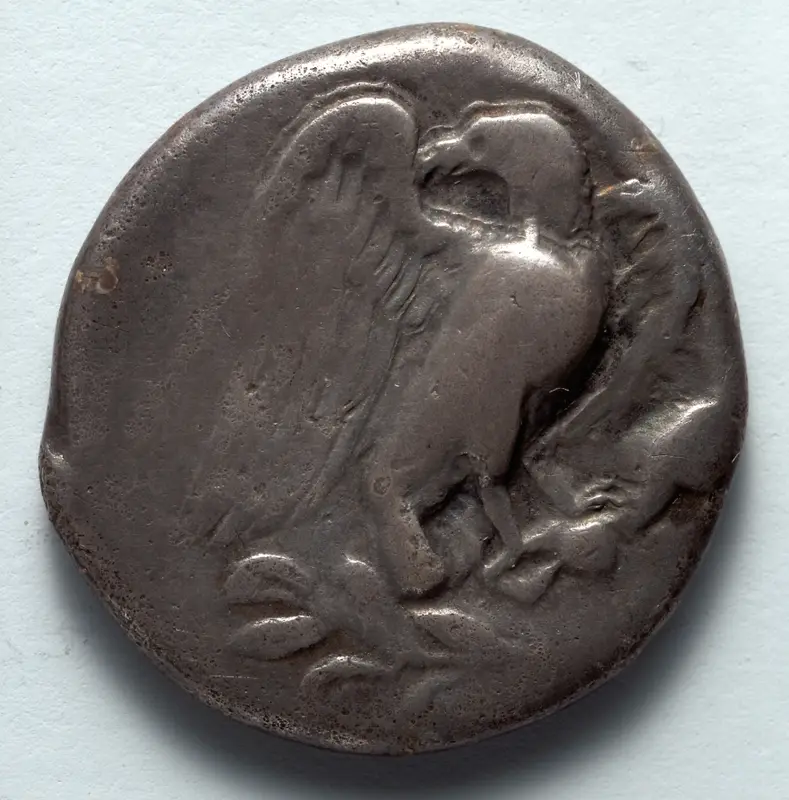 Stater: Eagle (obverse) — تصویر رکورد موزهٔ هنر کلیولند (دسترسی آزاد)