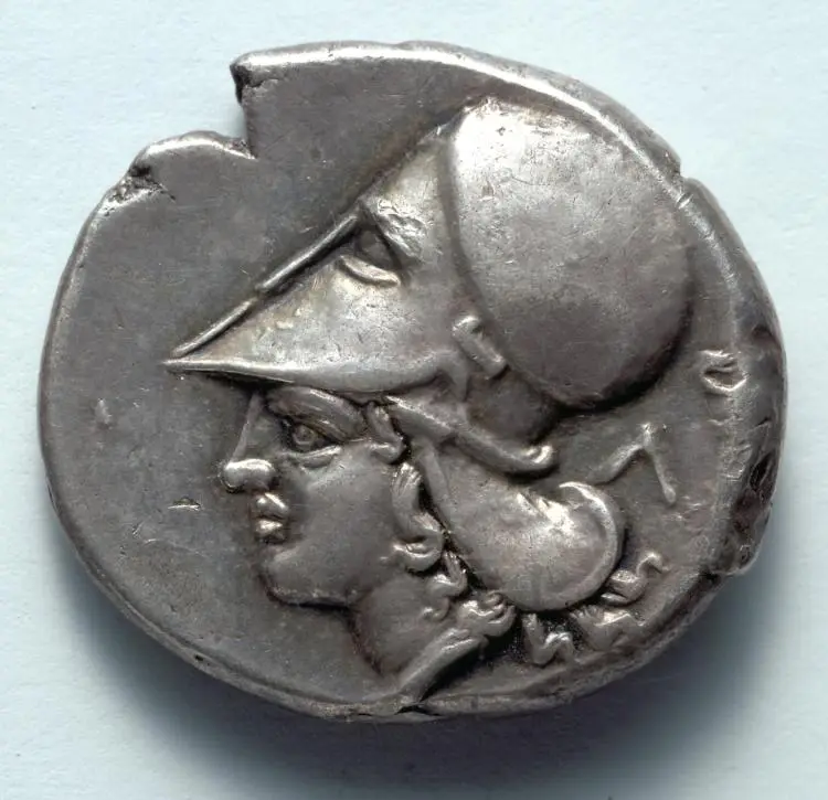 Stater: Head of Athena (reverse) — تصویر رکورد موزهٔ هنر کلیولند (دسترسی آزاد)